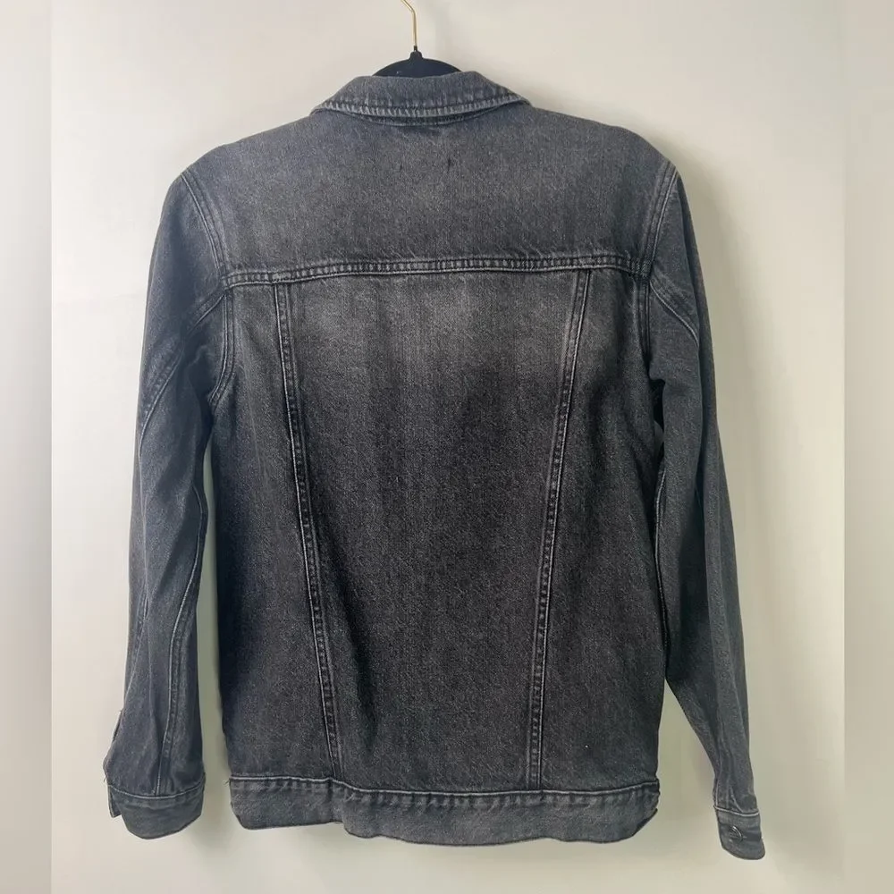 WONDER NATION black denim jacket- kids size XL-14/16